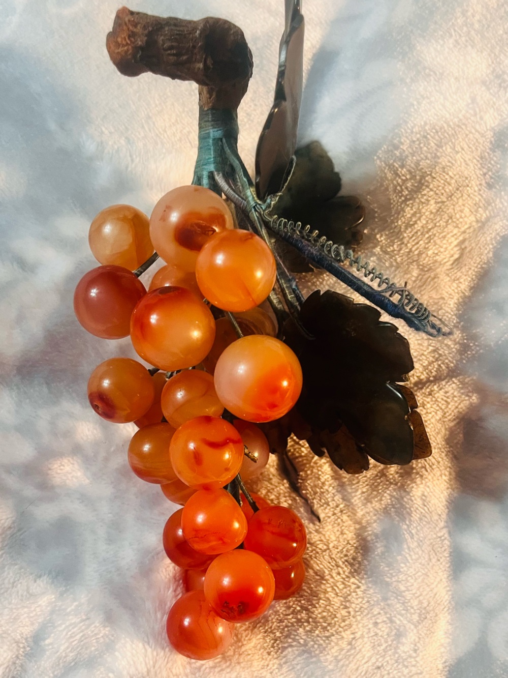 Orange Decorative Faux Berry Stem - Home Accents